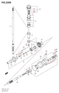 DF300 From 30001F-980001 (E03)  2009 drawing TRANSMISSION (DF300T)