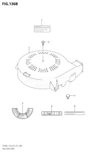 10003F-310001 (2013) 100hp E01 E40-Gen. Export 1 - Costa Rica (DF100AT) DF100A drawing RING GEAR COVER (DF100AT:E40)