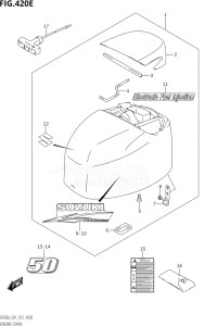 04003F-210001 (2012) 40hp E01-Gen. Export 1 (DF40AQH  DF40AT) DF40A drawing ENGINE COVER (DF50ATH:E01)