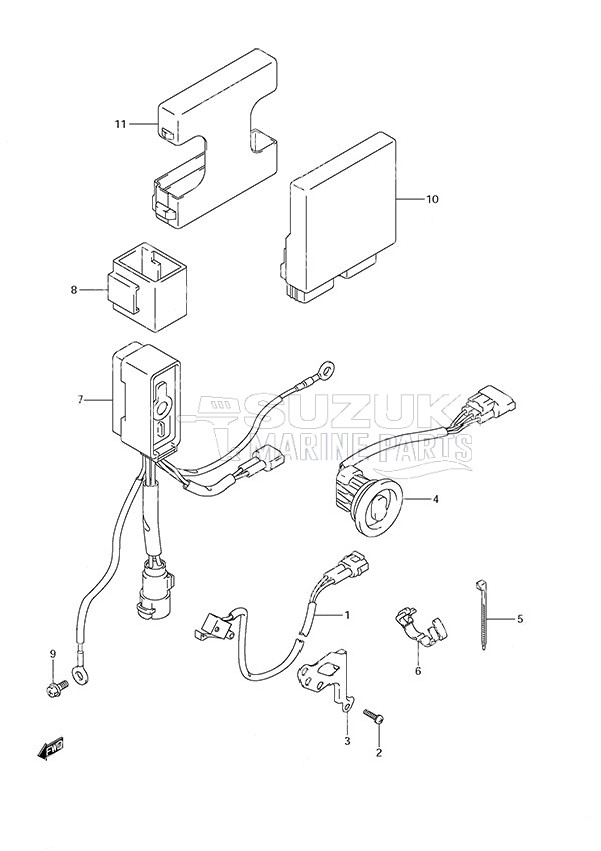 PTT Switch/Engine Control Unit