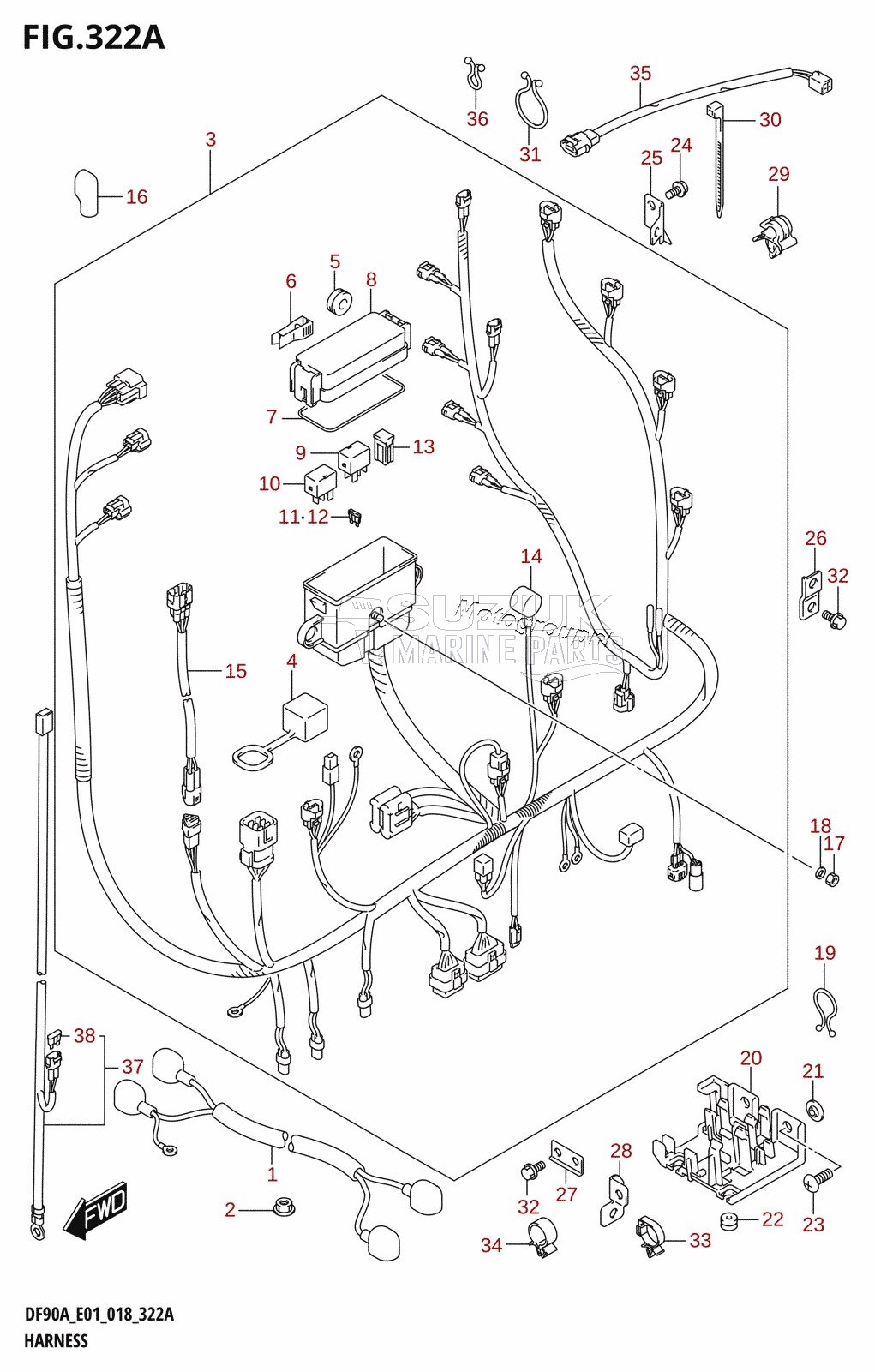 HARNESS (DF70A,DF70ATH,DF80A,DF90A,DF90ATH)