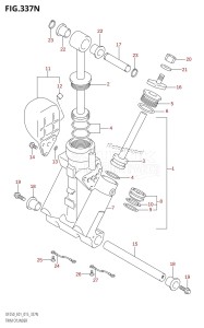 DF250Z From 25003Z-510001 (E40)  2015 drawing TRIM CYLINDER (DF200T:E01:L-TRANSOM)