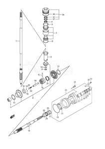 Outboard DF 250 drawing Transmission (DF 250S)