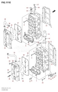 DF250Z From 25003Z-310001 (E01 E40)  2013 drawing CYLINDER HEAD (DF225T:E01)