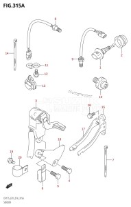 DF175T From 17502F-410001 (E01 E40)  2014 drawing SENSOR (DF150T:E01)