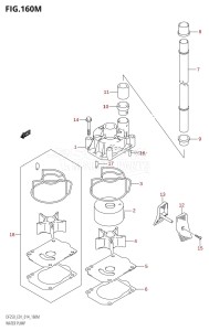 DF225Z From 22503Z-410001 (E01 E40)  2014 drawing WATER PUMP (DF250Z:E40)