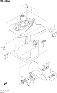 02503F-410001 (2014) 25hp E01-Gen. Export 1 (DF25  DF25A  DF25AT  DF25ATH  DF25Q  DF25R) DF25 drawing GEAR CASE