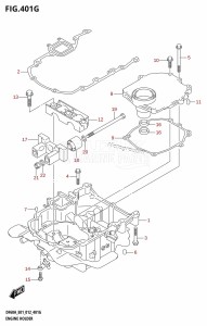 DF40A From 04003F-210001 (E01)  2012 drawing ENGINE HOLDER (DF60A:E40)