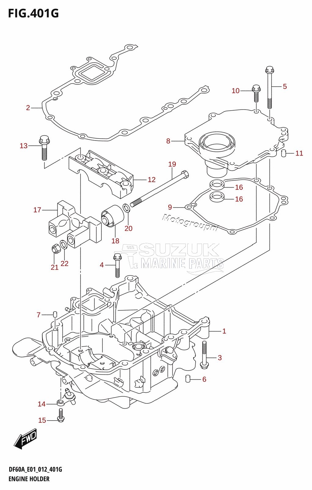 ENGINE HOLDER (DF60A:E40)