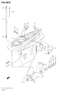 DF175Z From 17502Z-310001 (E03)  2013 drawing GEAR CASE (DF175T:E03)