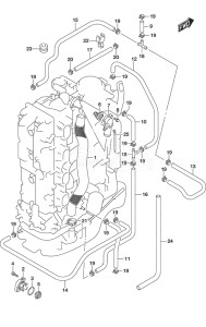 Outboard DF 150 drawing Thermostat