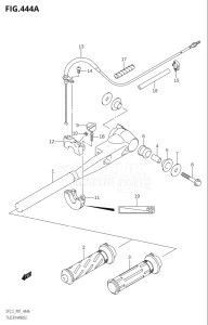 00251F-800000 (2008) 2.5hp P01-Gen. Export 1 (DF2.5K8) DF2.5 drawing TILLER HANDLE