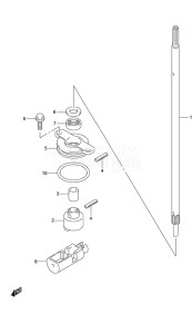 Outboard DF 250 drawing Clutch Rod (DF 250S)