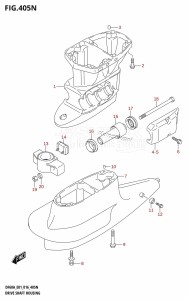 DF60A From 06003F-610001 (E01 E40)  2016 drawing DRIVE SHAFT HOUSING (DF50AVT:E01)