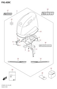 DF175AP From 17503P-910001 (E03)  2019 drawing ENGINE COVER (DF200AP)