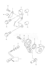 Outboard DF 9.9 drawing Throttle Control