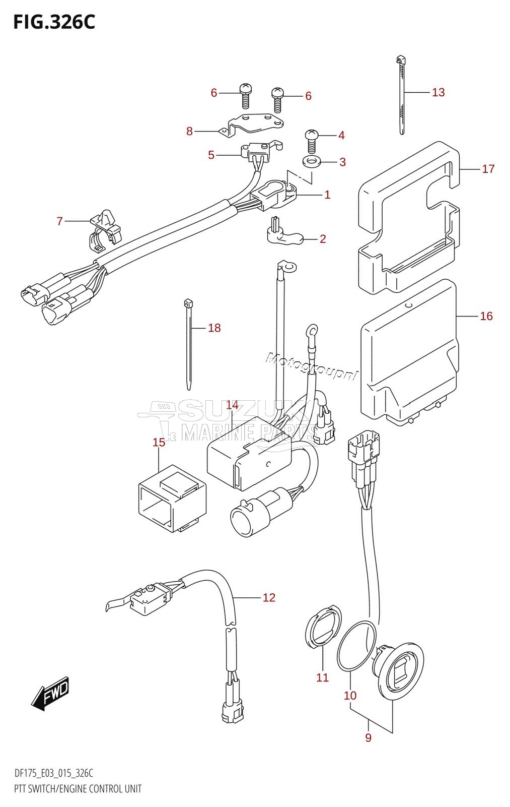 PTT SWITCH /​ ENGINE CONTROL UNIT (DF150Z:E03)