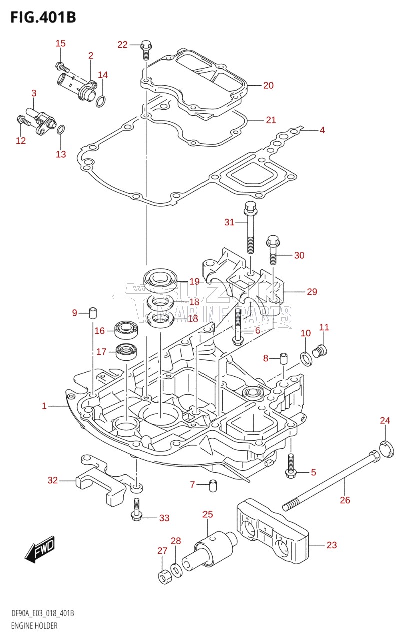 ENGINE HOLDER (DF80A)