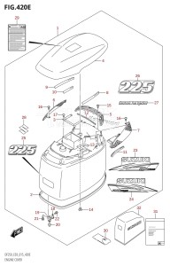 DF225T From 22503F-510001 (E03)  2015 drawing ENGINE COVER (DF225T:E03)