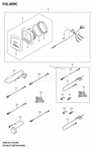 DF40A From 04003F-910001 (E01)  2019 drawing OPT:MULTI FUNCTION GAUGE (DF60A,DF50AVT,DF60AVT)