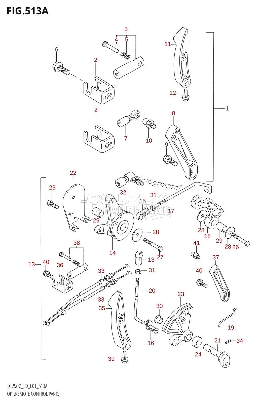 OPT:REMOTE CONTROL PARTS (DT25,DT25K:E36,DT30,DT30R)