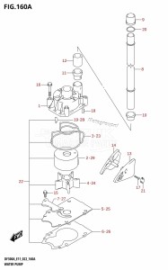 DF300A From 30002P-240001 (E11 E40)  2022 drawing WATER PUMP (E01,E03,E11)