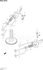 02503F-310001 (2013) 25hp E03-USA (DF25  DF25Q  DF25R) DF25 drawing CAMSHAFT (DF25Q:E03)