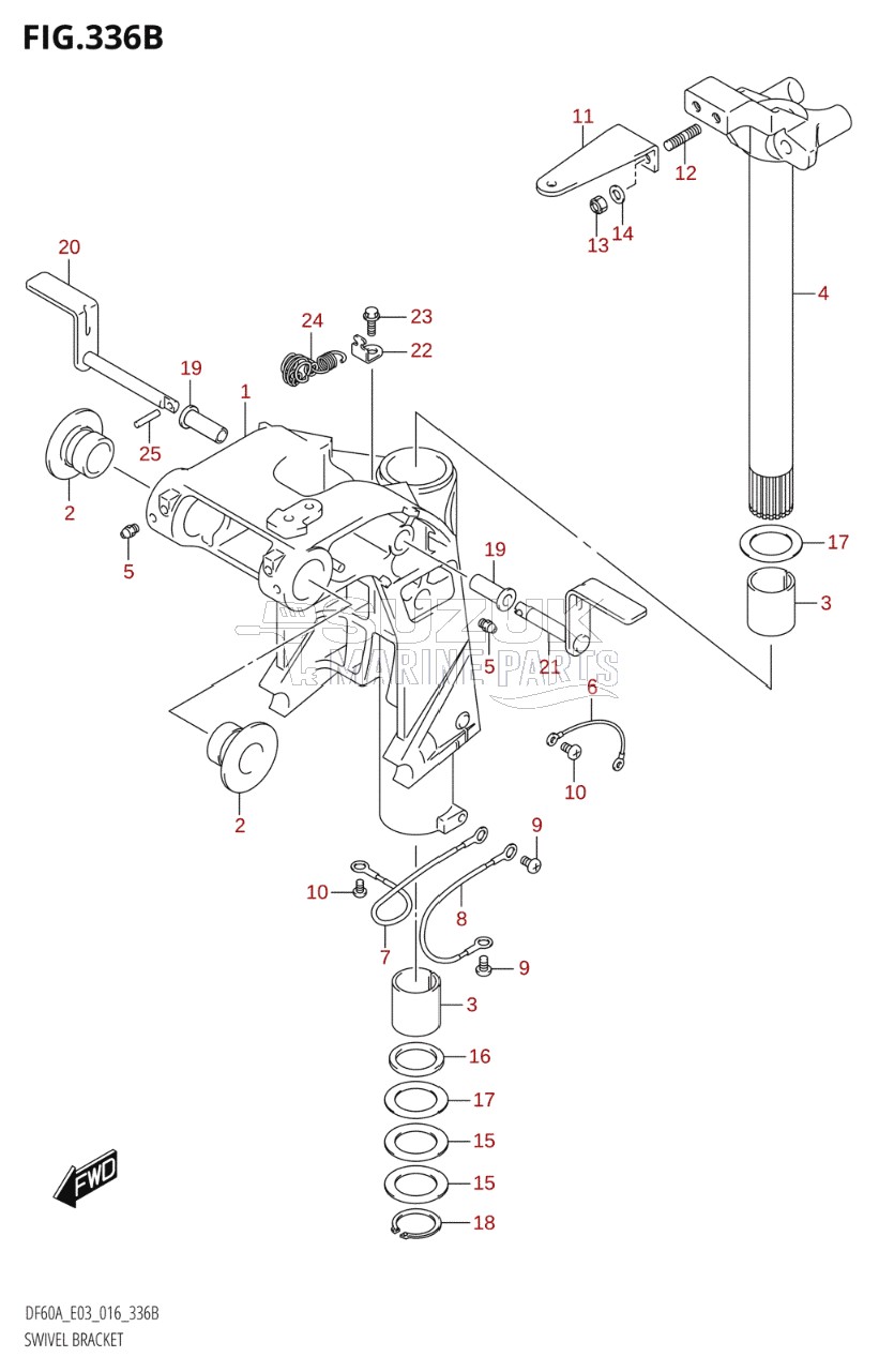 SWIVEL BRACKET (DF50A:E03)