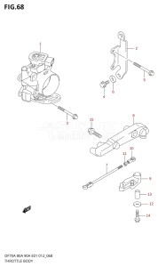 08002F-310001 (2013) 80hp E40-Costa Rica (DF80A) DF80A drawing THROTTLE BODY (DF90ATH E01)