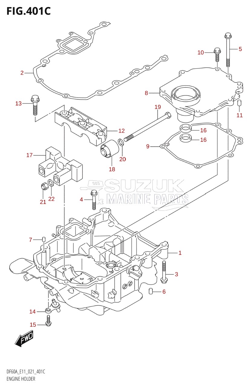 ENGINE HOLDER (SEE NOTE)