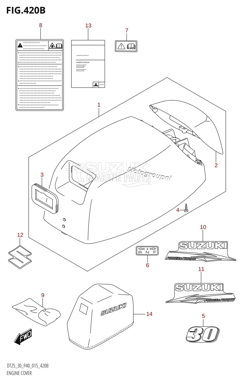 ENGINE COVER (DT30:P40)