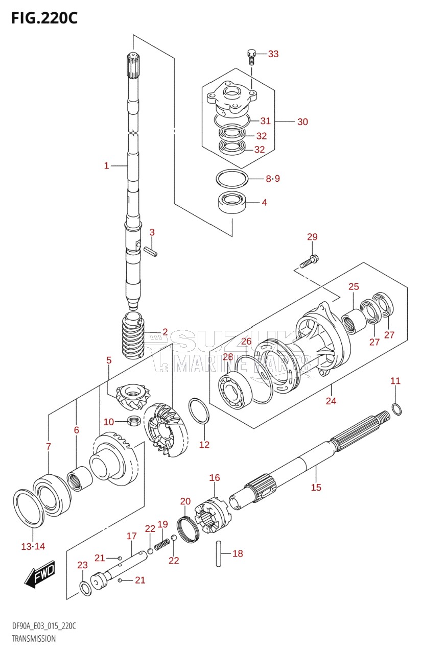 TRANSMISSION (DF90A:E03)