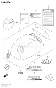 DT40 From 04005K-610001 ()  2016 drawing ENGINE COVER (DT40W:P40)