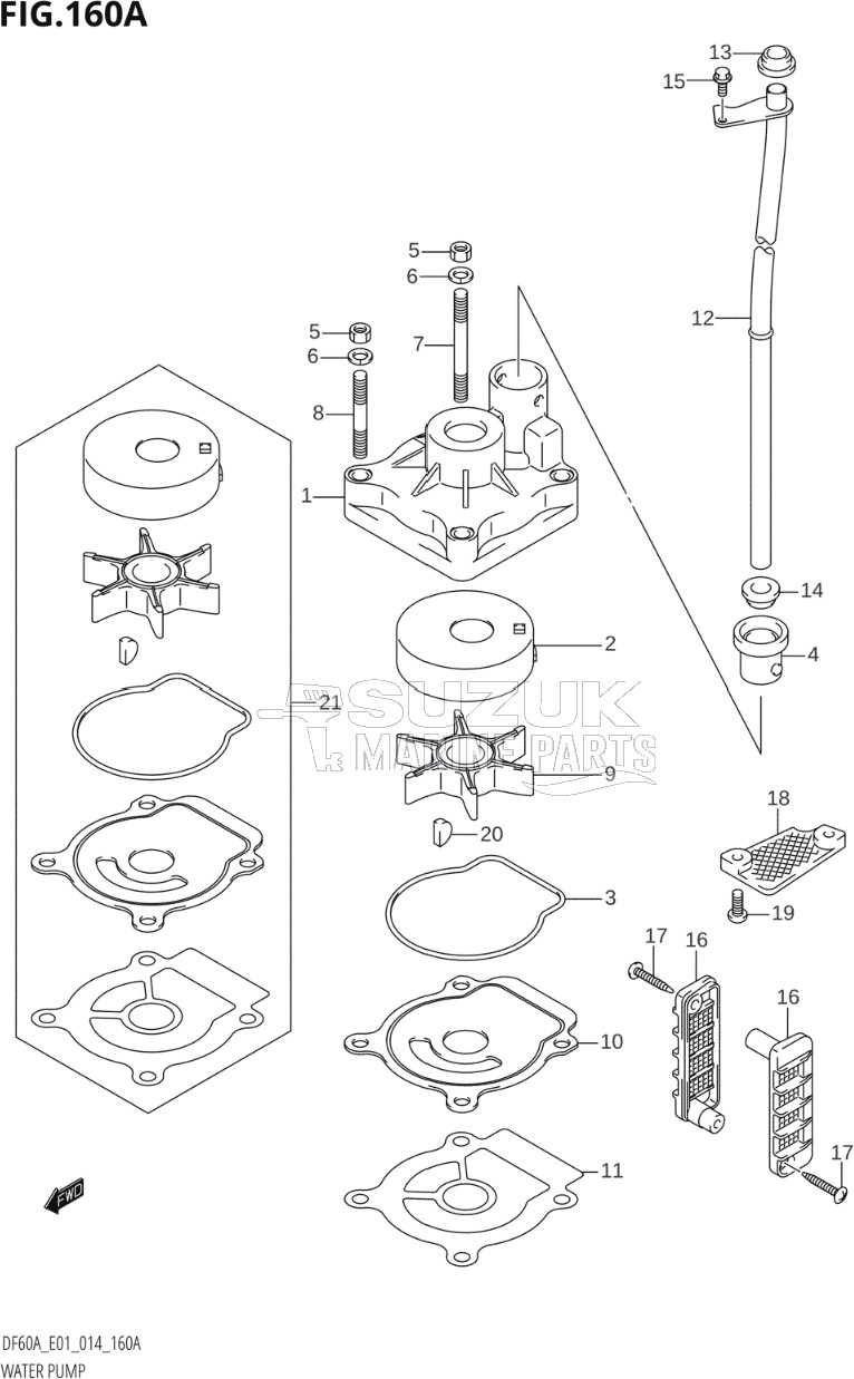 WATER PUMP (DF40A:E01)