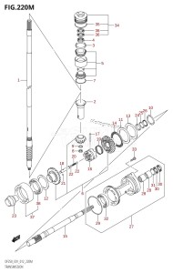 DF250Z From 25003Z-210001 (E01 E40)  2012 drawing TRANSMISSION (DF250Z:E40)