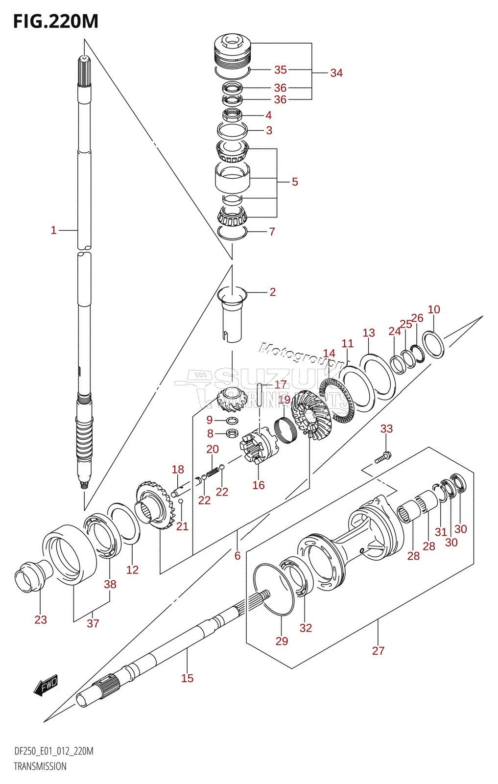 TRANSMISSION (DF250Z:E40)