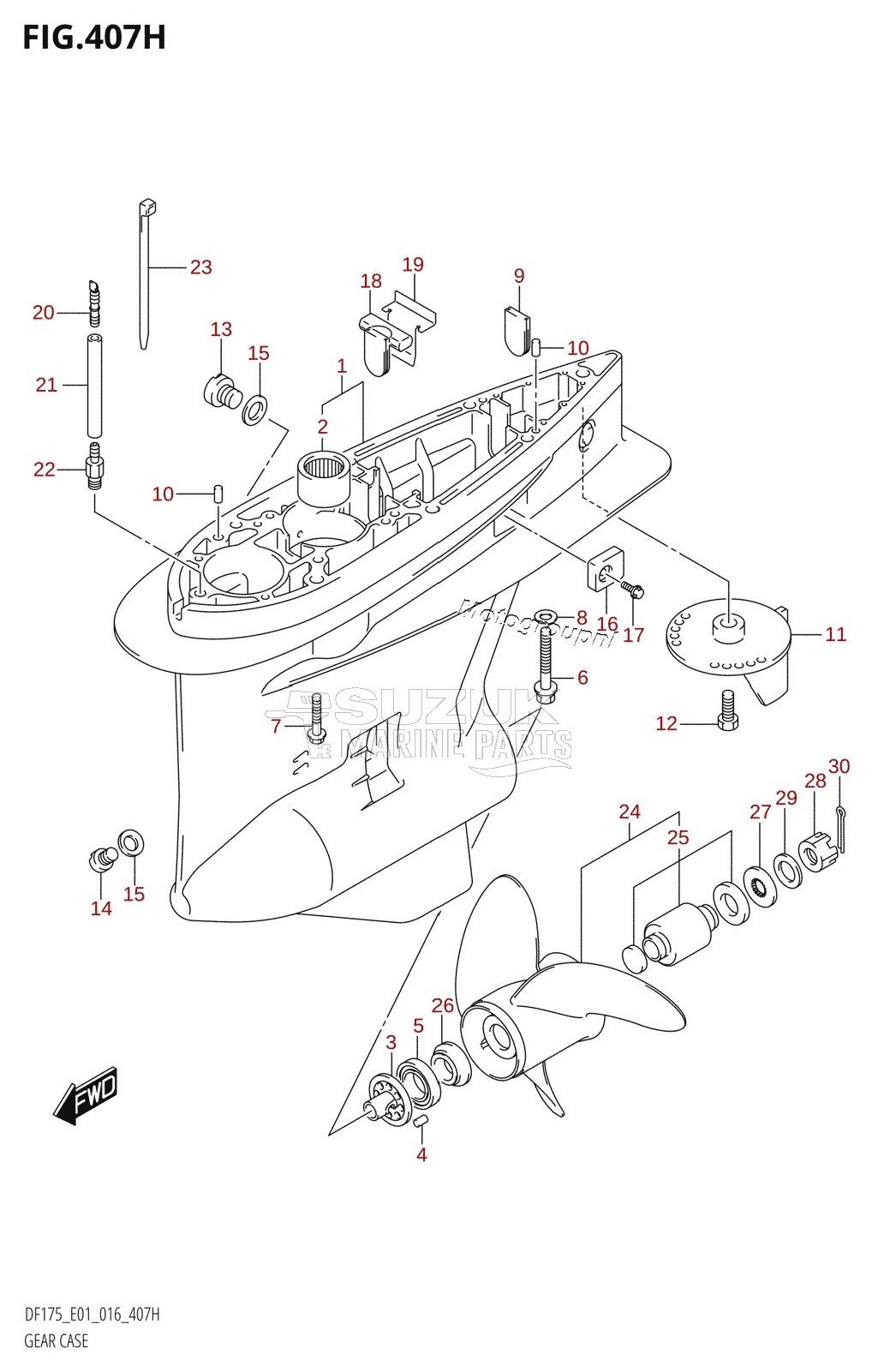 GEAR CASE (DF150ZG:E40)