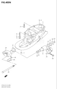 22503Z-210001 (2012) 225hp E01 E40-Gen. Export 1 - Costa Rica (DF225Z) DF225Z drawing DRIVE SHAFT HOUSING (DF200T:E01:L-TRANSOM)