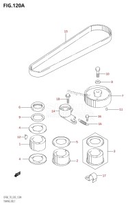 DF70 From 07001F-780001 (E03)  2007 drawing TIMING BELT