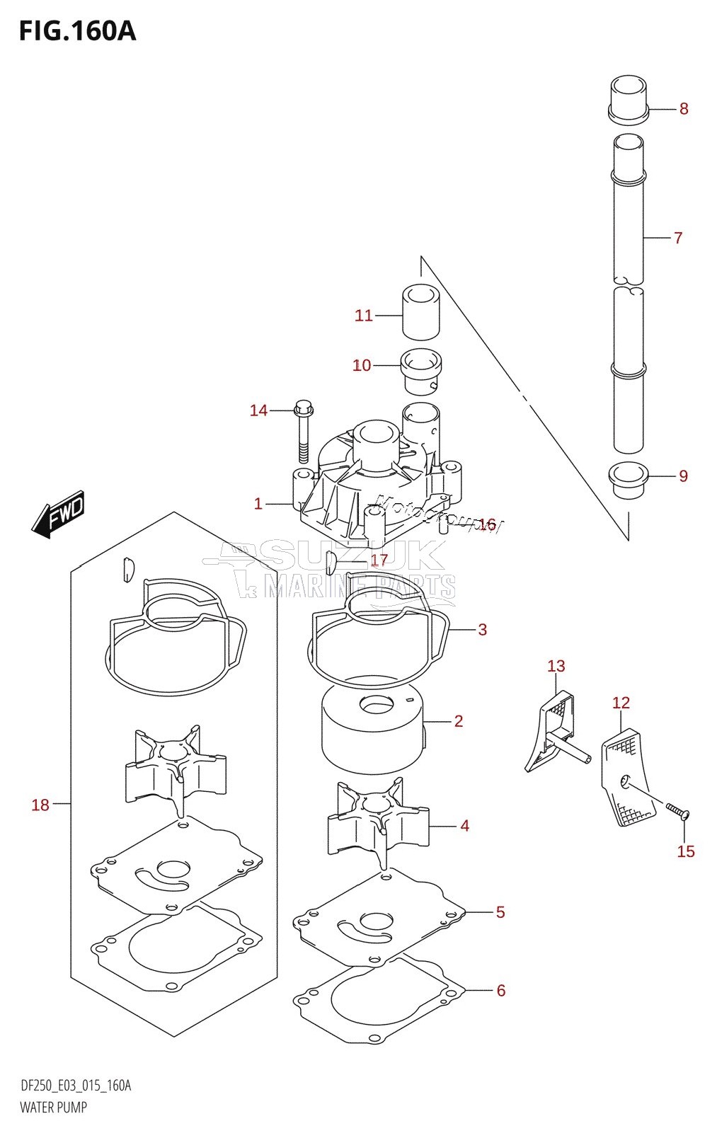 WATER PUMP (DF200T:E03)