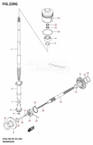 DF30A From 03003F-510001 (P01 P40)  2015 drawing TRANSMISSION (DF30AT:P01)