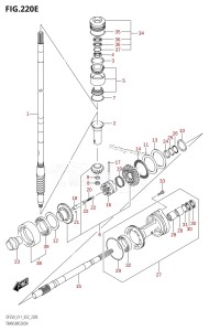 DF250Z From 25003Z-040001 (E40)  2020 drawing TRANSMISSION (DF250Z)