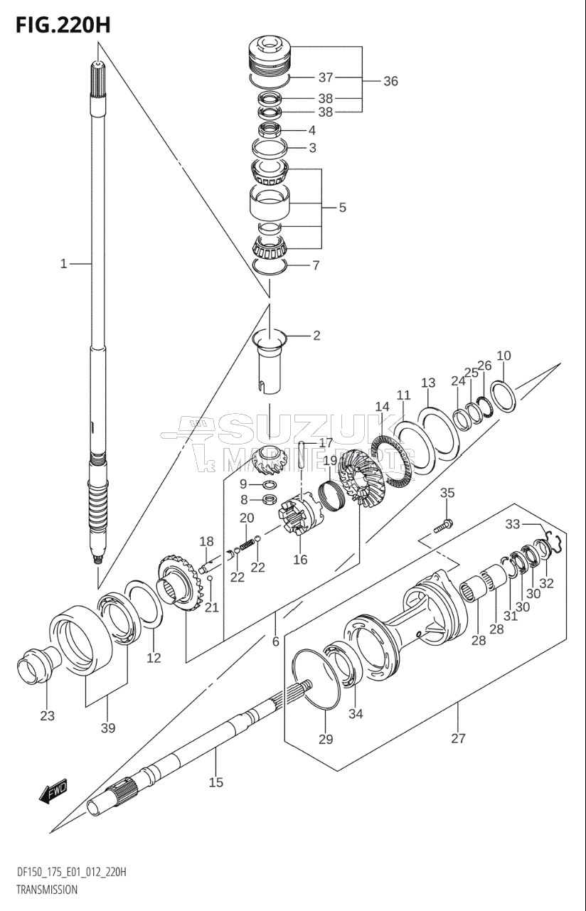 TRANSMISSION (DF175Z:E40)