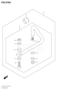 DF175TG From 17502F-610001 (E01 E40)  2016 drawing OPT:DRAG LINK (DF150T:E01)