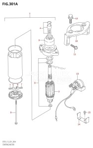 DT9.9 From 00991K-151001 (E13 E36)  2001 drawing STARTING MOTOR