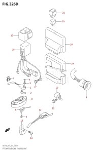 DF200Z From 20002Z-410001 (E03)  2014 drawing PTT SWITCH /​ ENGINE CONTROL UNIT (DF225Z:E03)