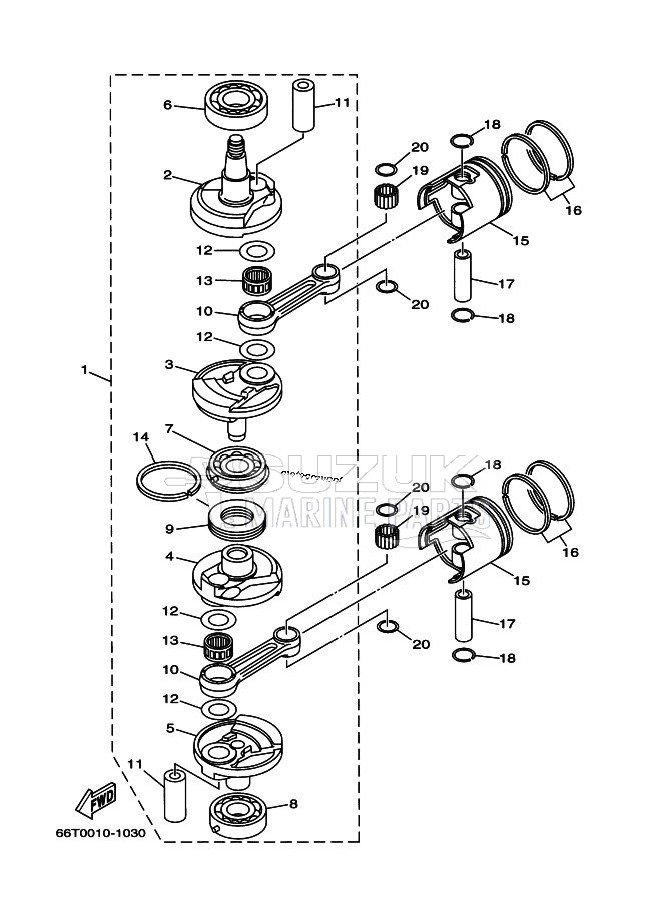 CRANKSHAFT--PISTON