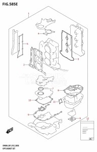 DF50A From 05003F-210001 (E01)  2012 drawing OPT:GASKET SET (DF50ATH:E01)