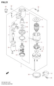 DF140 From 14001Z-421001 (E01)  2004 drawing STARTING MOTOR