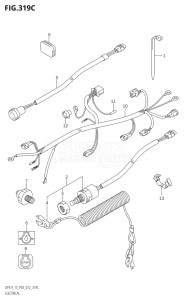 00993F-110001 (2011) 9.9hp P03-U.S.A (DF9.9T  DF9.9TH) DF9.9 drawing ELECTRICAL (DF15:P03)